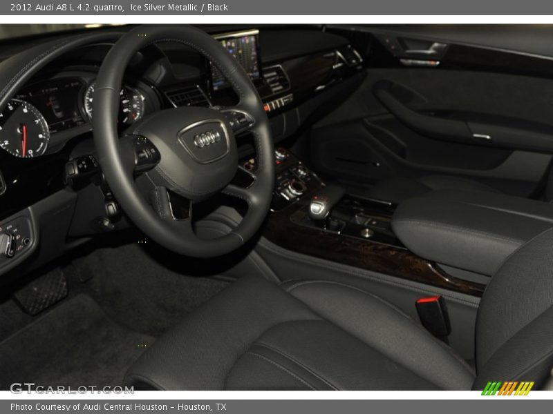 Ice Silver Metallic / Black 2012 Audi A8 L 4.2 quattro