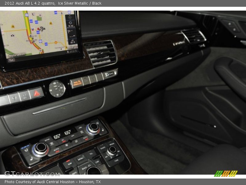 Ice Silver Metallic / Black 2012 Audi A8 L 4.2 quattro