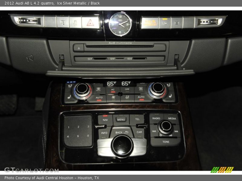 Ice Silver Metallic / Black 2012 Audi A8 L 4.2 quattro