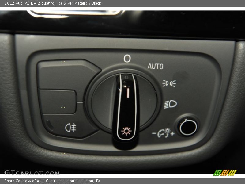 Ice Silver Metallic / Black 2012 Audi A8 L 4.2 quattro