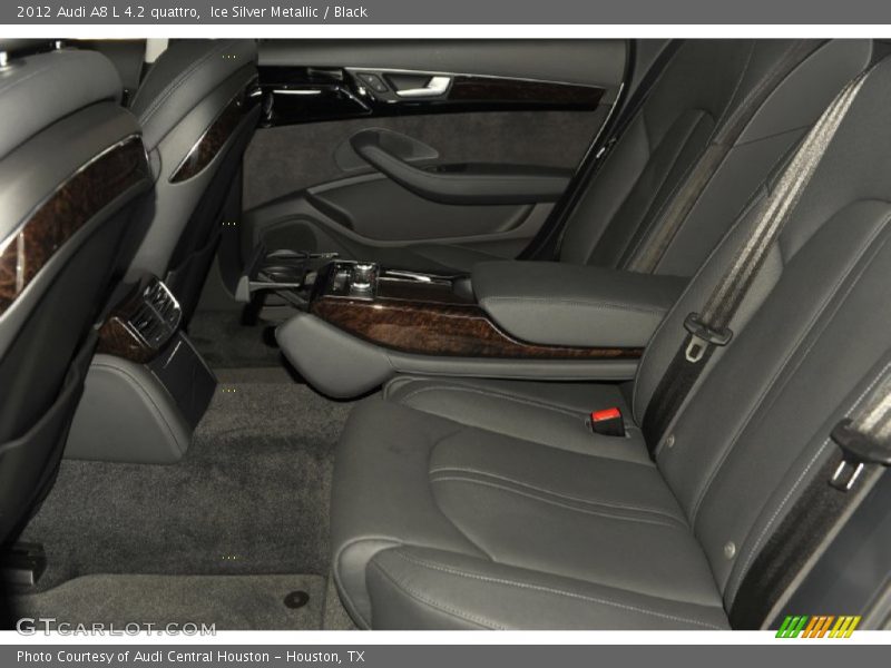 Ice Silver Metallic / Black 2012 Audi A8 L 4.2 quattro
