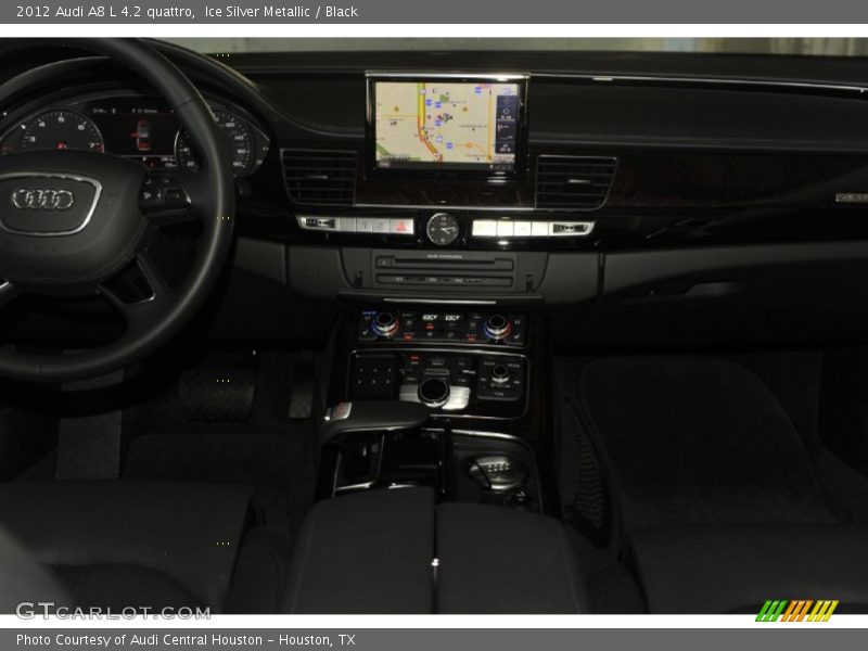 Ice Silver Metallic / Black 2012 Audi A8 L 4.2 quattro
