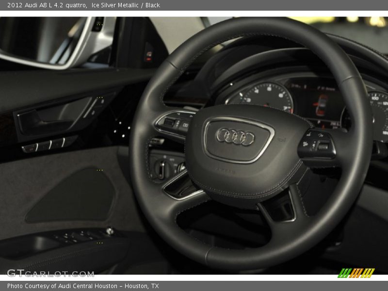 Ice Silver Metallic / Black 2012 Audi A8 L 4.2 quattro