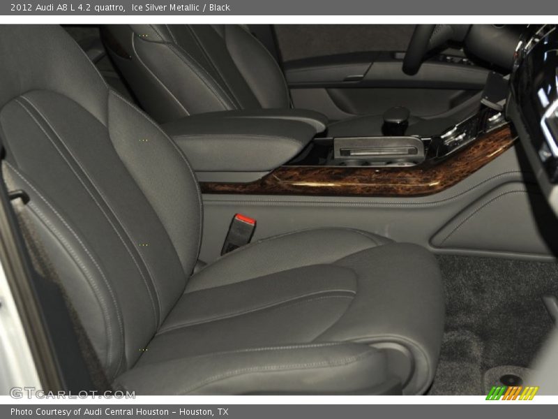 Ice Silver Metallic / Black 2012 Audi A8 L 4.2 quattro