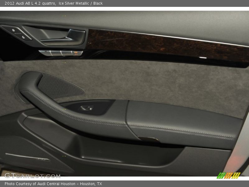 Ice Silver Metallic / Black 2012 Audi A8 L 4.2 quattro