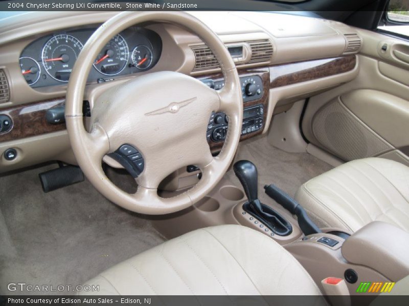 Stone White / Sandstone 2004 Chrysler Sebring LXi Convertible