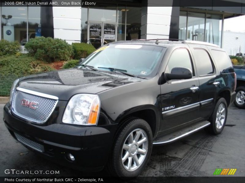 Onyx Black / Ebony 2008 GMC Yukon Denali AWD