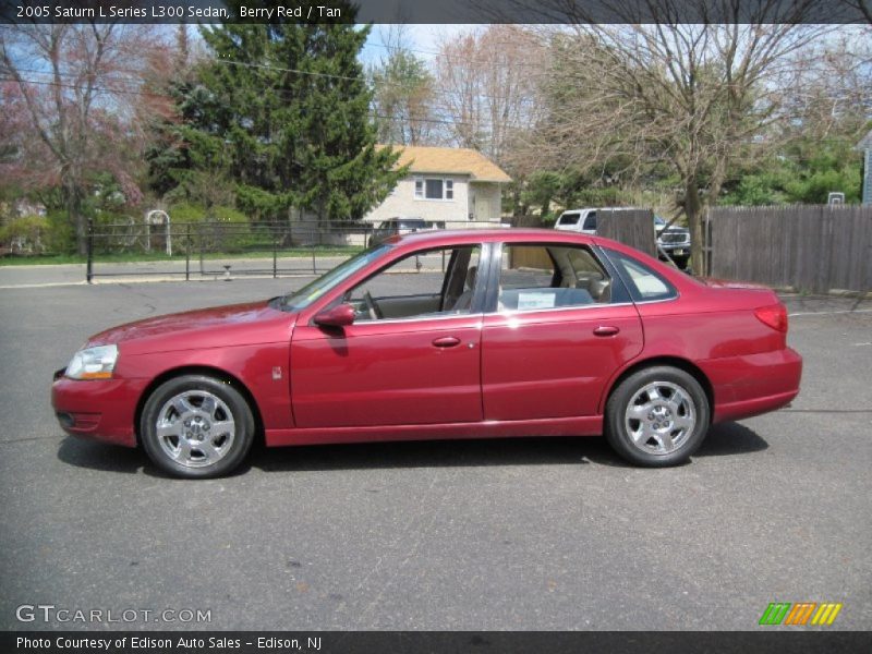 Berry Red / Tan 2005 Saturn L Series L300 Sedan