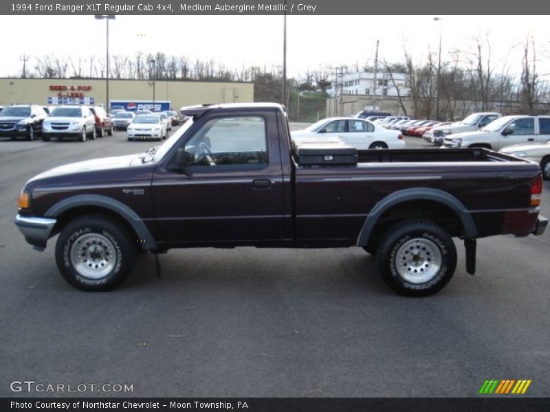 Medium Aubergine Metallic / Grey 1994 Ford Ranger XLT Regular Cab 4x4