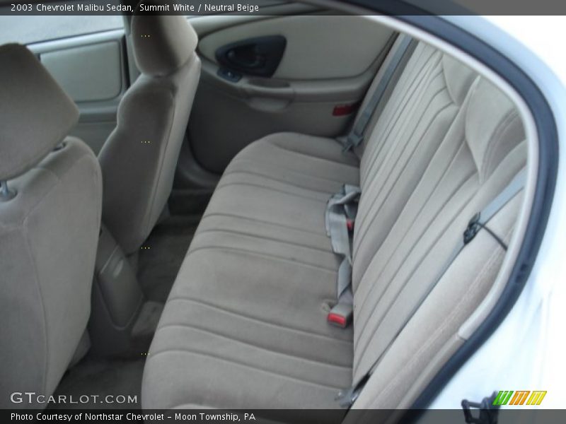 Summit White / Neutral Beige 2003 Chevrolet Malibu Sedan