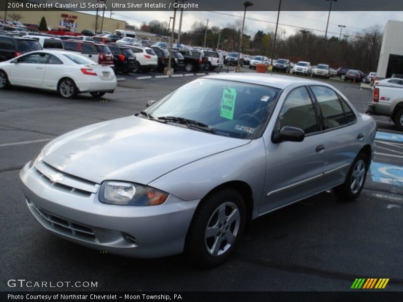 Ultra Silver Metallic / Graphite 2004 Chevrolet Cavalier LS Sedan