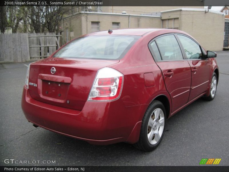 Sonoma Sunset / Charcoal/Steel 2008 Nissan Sentra 2.0 S