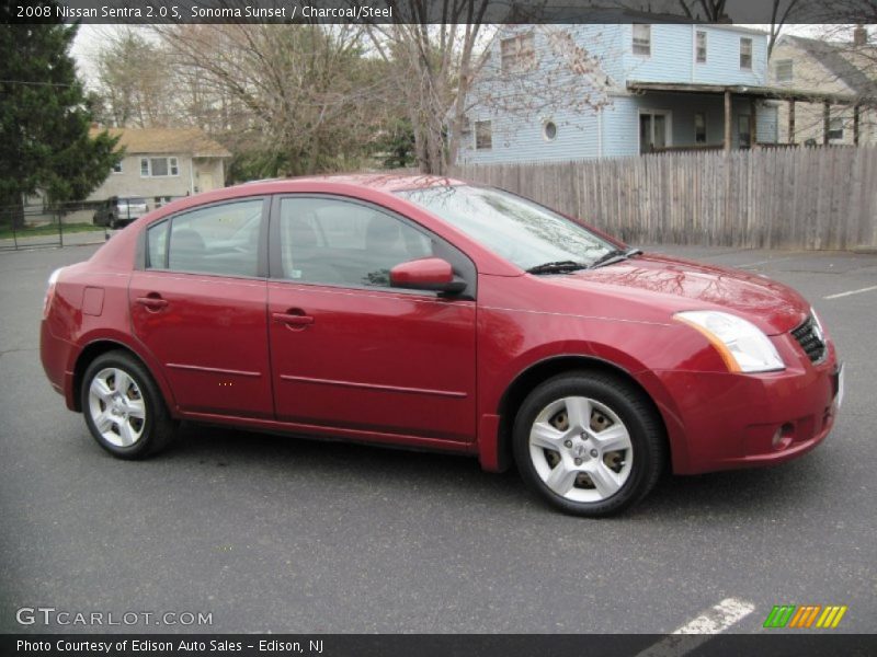 Sonoma Sunset / Charcoal/Steel 2008 Nissan Sentra 2.0 S