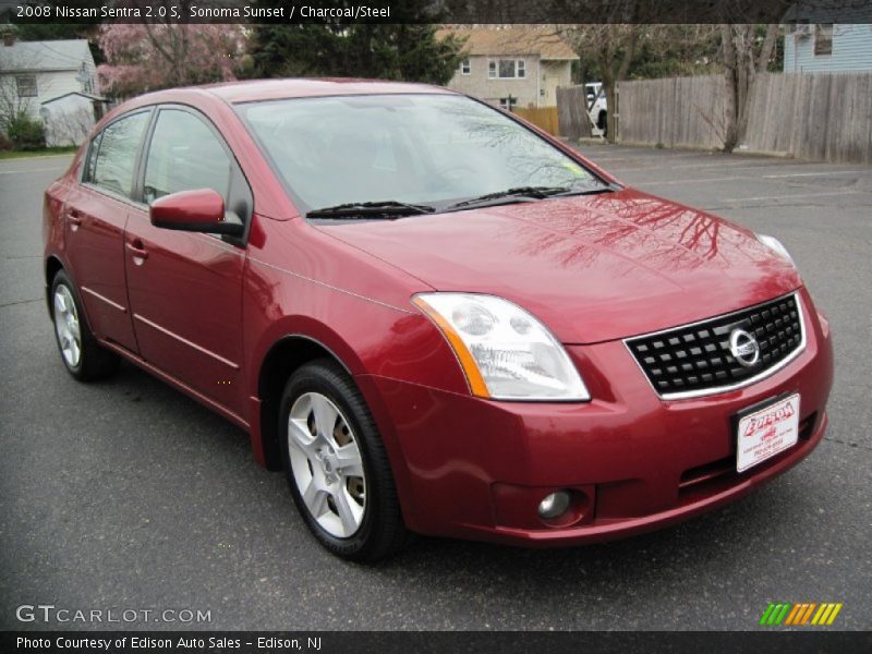 Sonoma Sunset / Charcoal/Steel 2008 Nissan Sentra 2.0 S