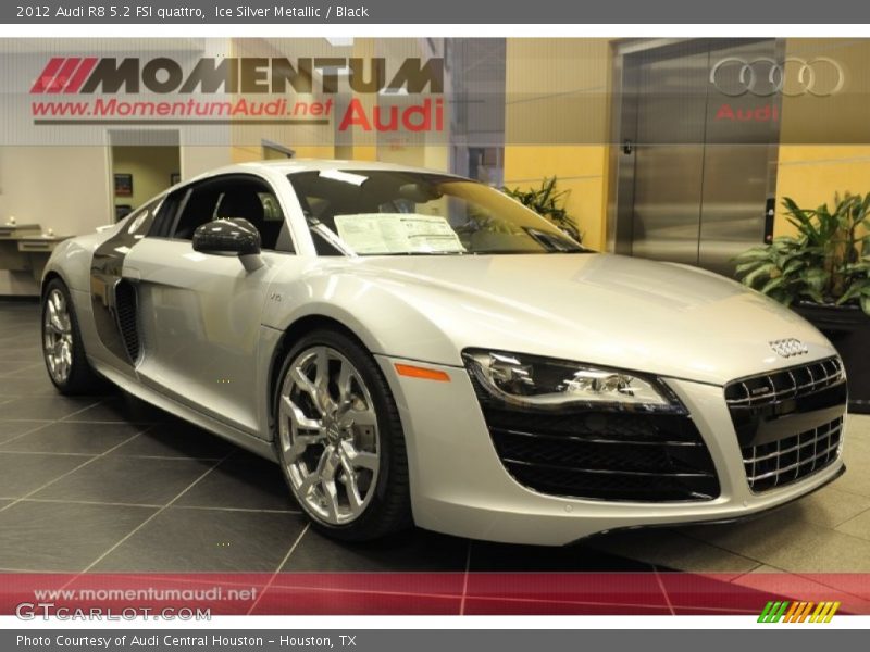 Ice Silver Metallic / Black 2012 Audi R8 5.2 FSI quattro
