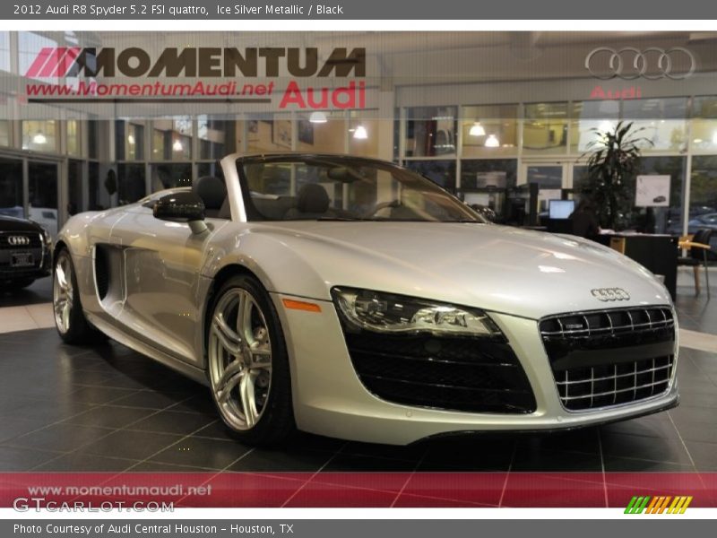 Ice Silver Metallic / Black 2012 Audi R8 Spyder 5.2 FSI quattro