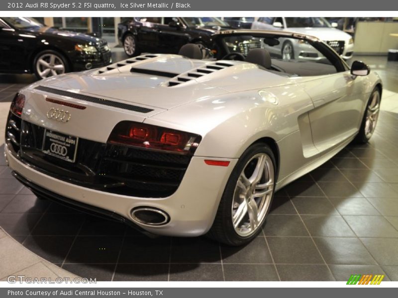 Ice Silver Metallic / Black 2012 Audi R8 Spyder 5.2 FSI quattro
