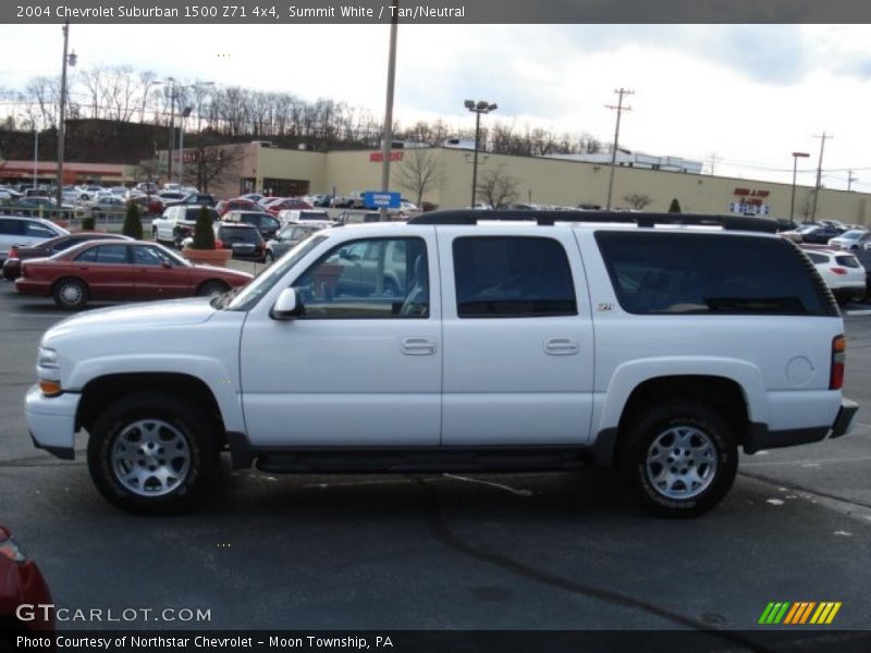 Summit White / Tan/Neutral 2004 Chevrolet Suburban 1500 Z71 4x4