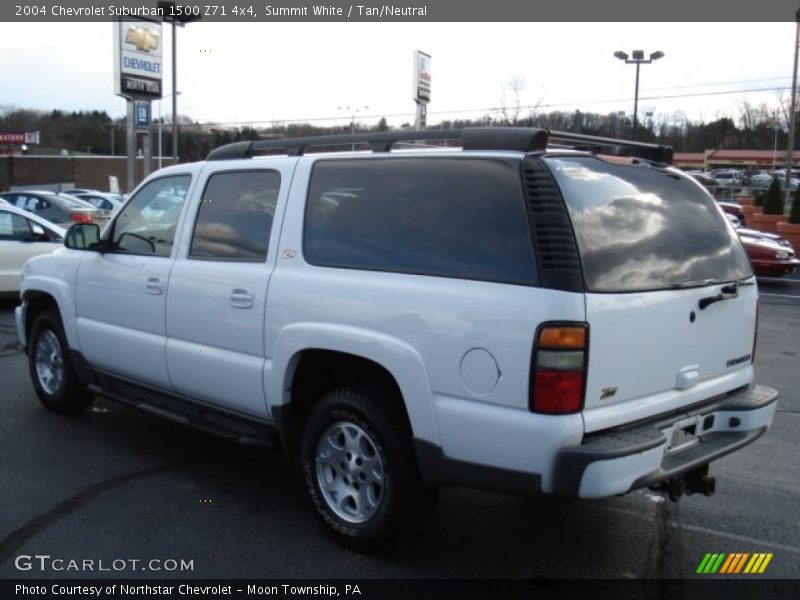 Summit White / Tan/Neutral 2004 Chevrolet Suburban 1500 Z71 4x4