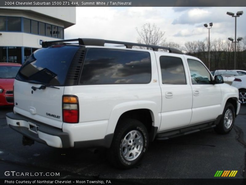 Summit White / Tan/Neutral 2004 Chevrolet Suburban 1500 Z71 4x4