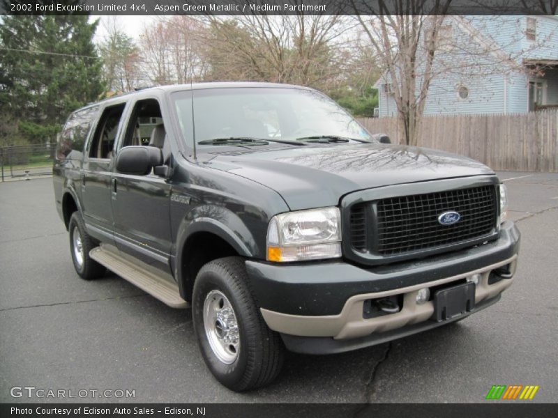 Aspen Green Metallic / Medium Parchment 2002 Ford Excursion Limited 4x4