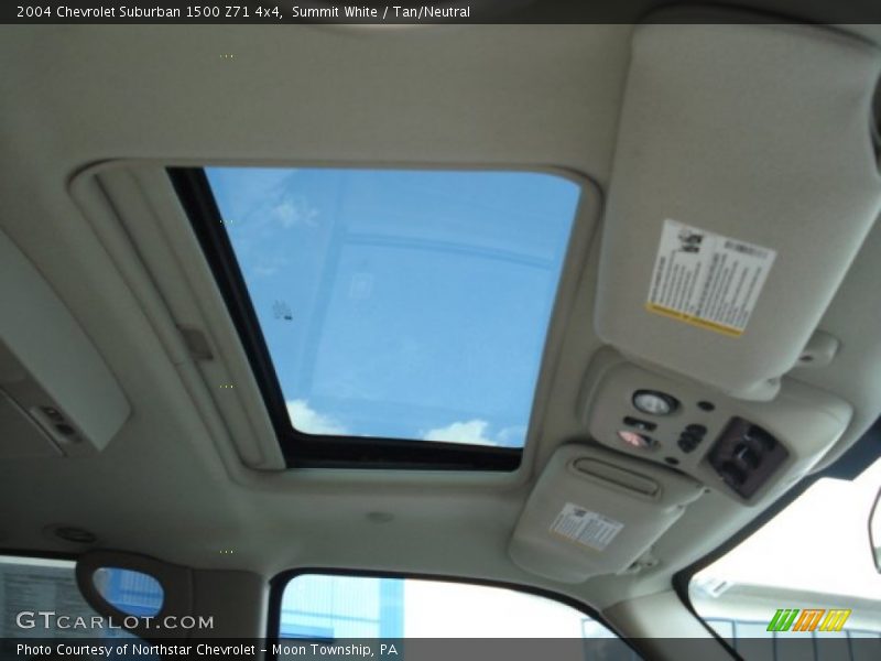 Summit White / Tan/Neutral 2004 Chevrolet Suburban 1500 Z71 4x4
