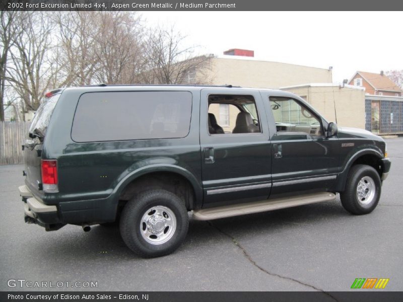 Aspen Green Metallic / Medium Parchment 2002 Ford Excursion Limited 4x4