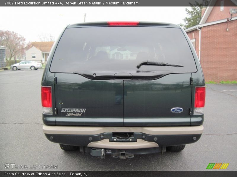 Aspen Green Metallic / Medium Parchment 2002 Ford Excursion Limited 4x4