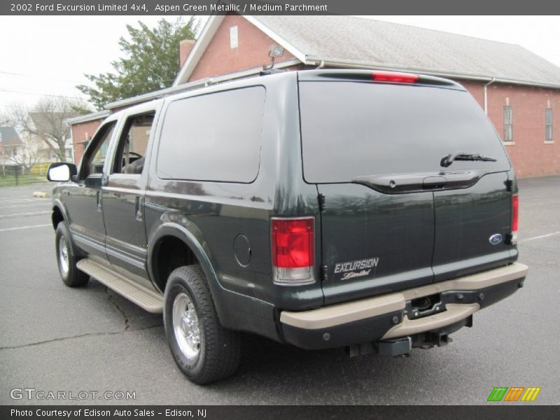 Aspen Green Metallic / Medium Parchment 2002 Ford Excursion Limited 4x4