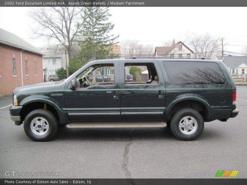 Aspen Green Metallic / Medium Parchment 2002 Ford Excursion Limited 4x4
