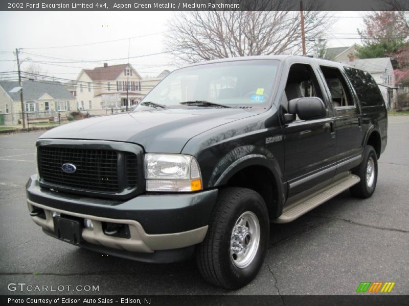 Aspen Green Metallic / Medium Parchment 2002 Ford Excursion Limited 4x4