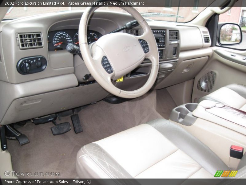 Aspen Green Metallic / Medium Parchment 2002 Ford Excursion Limited 4x4