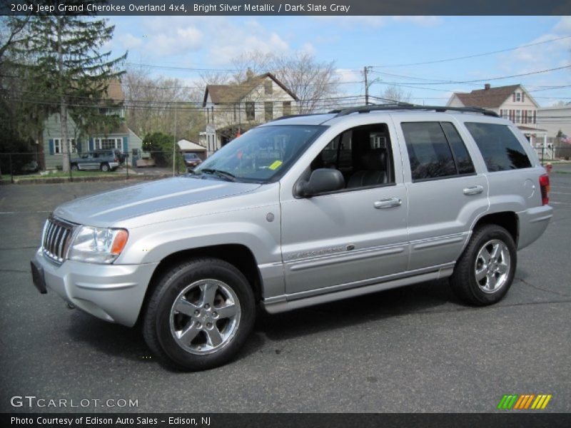 Bright Silver Metallic / Dark Slate Gray 2004 Jeep Grand Cherokee Overland 4x4