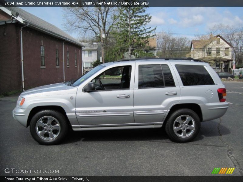 Bright Silver Metallic / Dark Slate Gray 2004 Jeep Grand Cherokee Overland 4x4