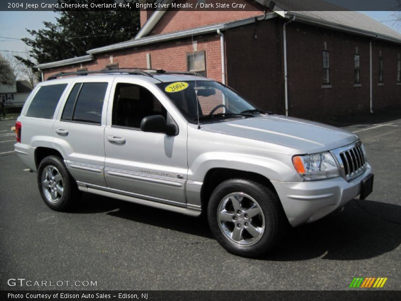 Bright Silver Metallic / Dark Slate Gray 2004 Jeep Grand Cherokee Overland 4x4