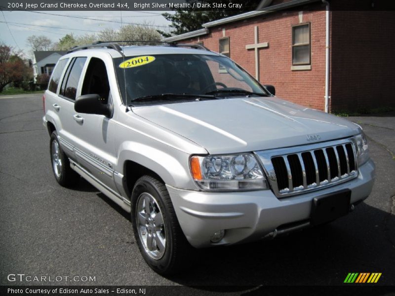 Bright Silver Metallic / Dark Slate Gray 2004 Jeep Grand Cherokee Overland 4x4