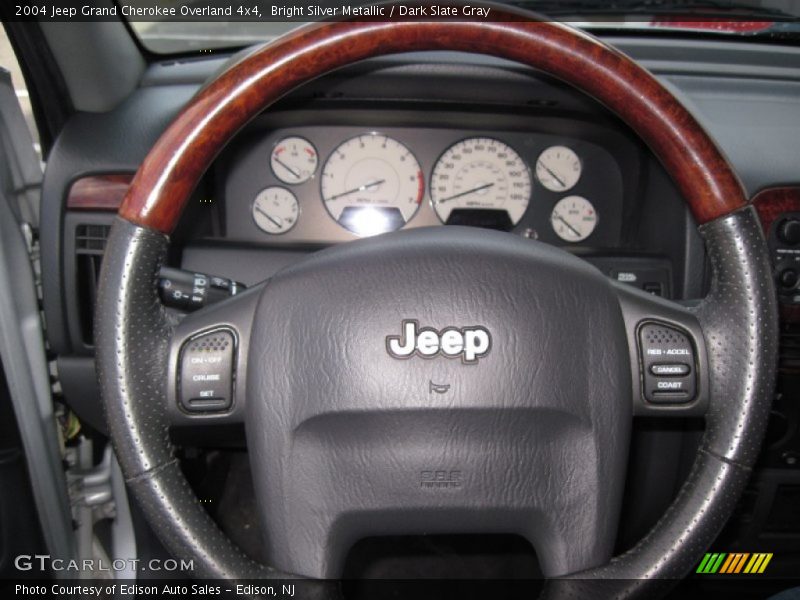 Bright Silver Metallic / Dark Slate Gray 2004 Jeep Grand Cherokee Overland 4x4