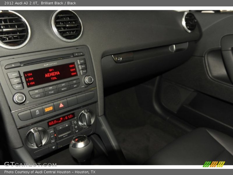 Brilliant Black / Black 2012 Audi A3 2.0T