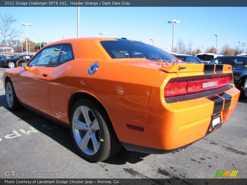  2012 Challenger SRT8 392 Header Orange