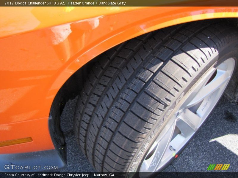 Header Orange / Dark Slate Gray 2012 Dodge Challenger SRT8 392