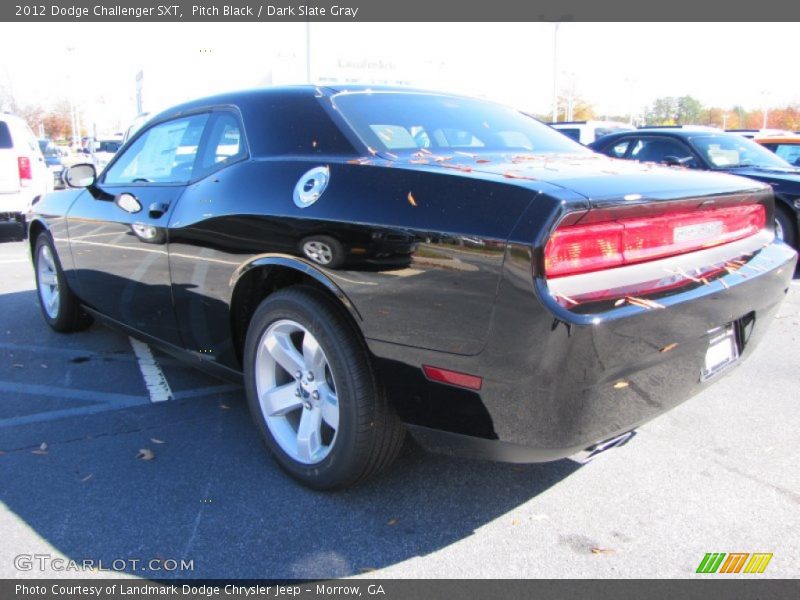 Pitch Black / Dark Slate Gray 2012 Dodge Challenger SXT