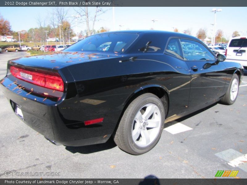 Pitch Black / Dark Slate Gray 2012 Dodge Challenger SXT