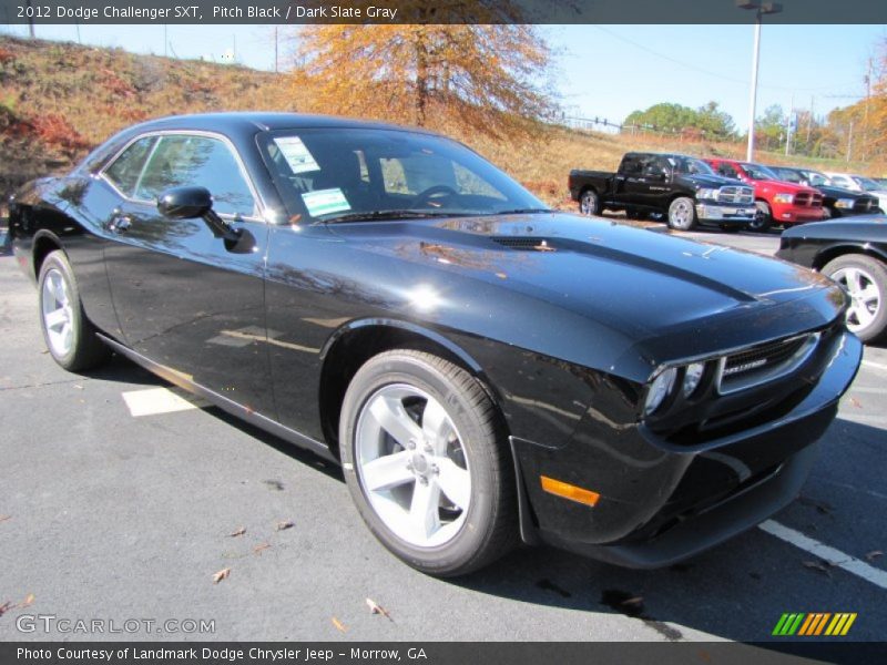 Pitch Black / Dark Slate Gray 2012 Dodge Challenger SXT