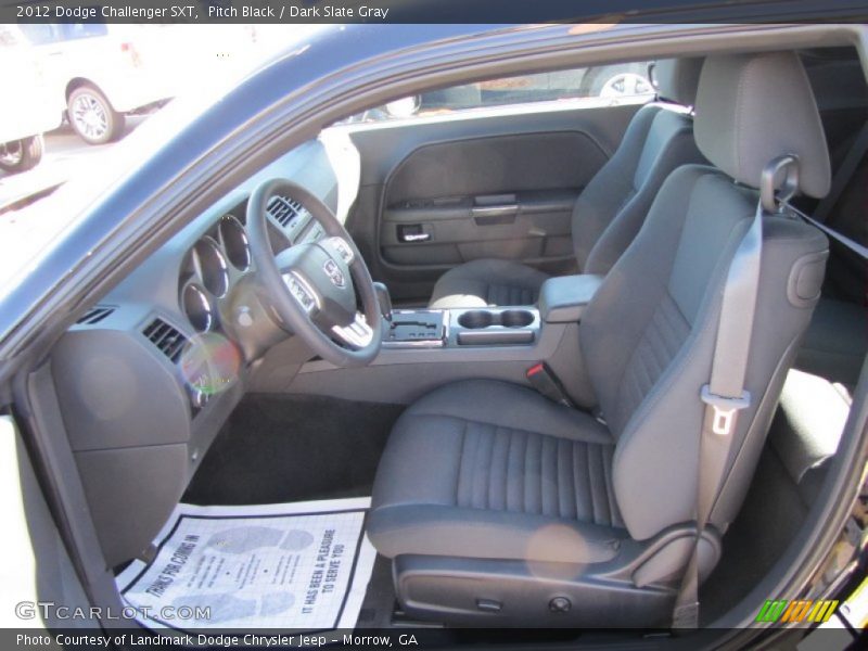Pitch Black / Dark Slate Gray 2012 Dodge Challenger SXT