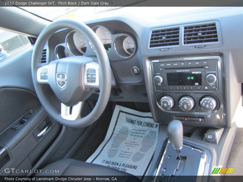 Pitch Black / Dark Slate Gray 2012 Dodge Challenger SXT