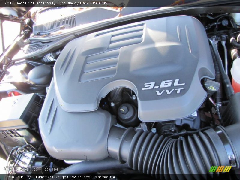 Pitch Black / Dark Slate Gray 2012 Dodge Challenger SXT