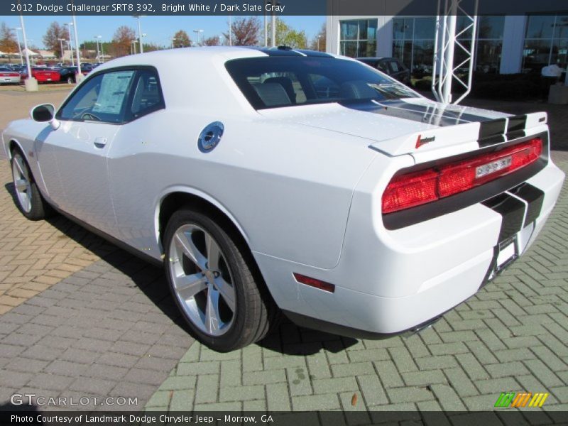 Bright White / Dark Slate Gray 2012 Dodge Challenger SRT8 392