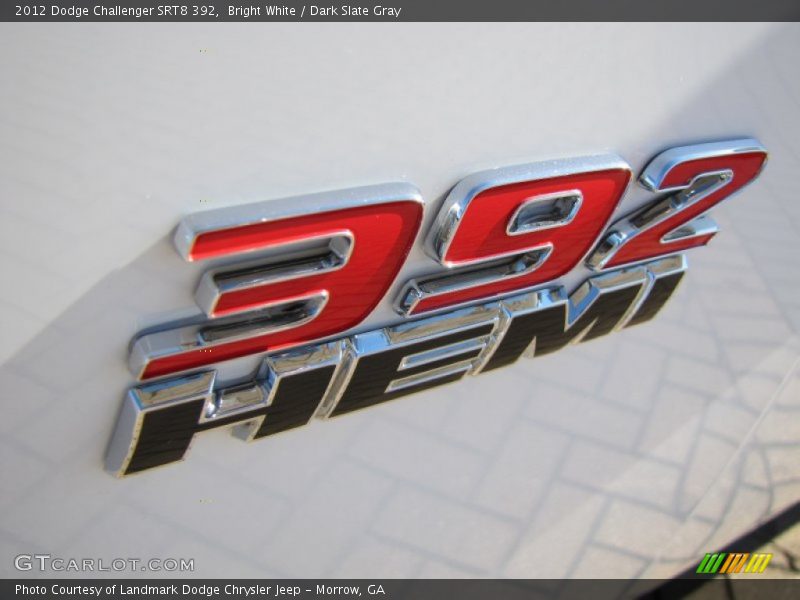 392 HEMI badge - 2012 Dodge Challenger SRT8 392