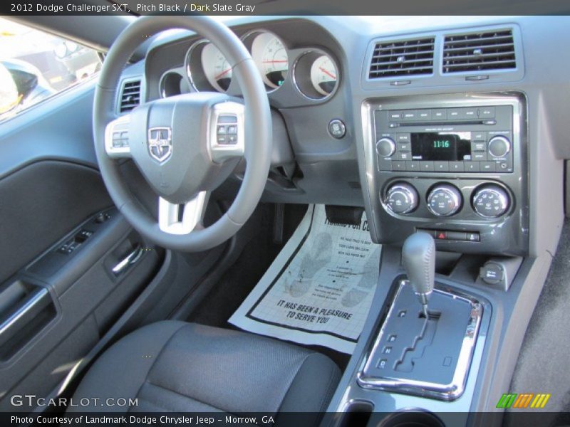 Pitch Black / Dark Slate Gray 2012 Dodge Challenger SXT