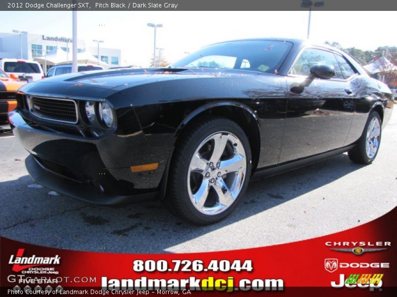 Pitch Black / Dark Slate Gray 2012 Dodge Challenger SXT